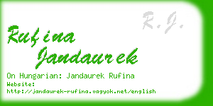 rufina jandaurek business card